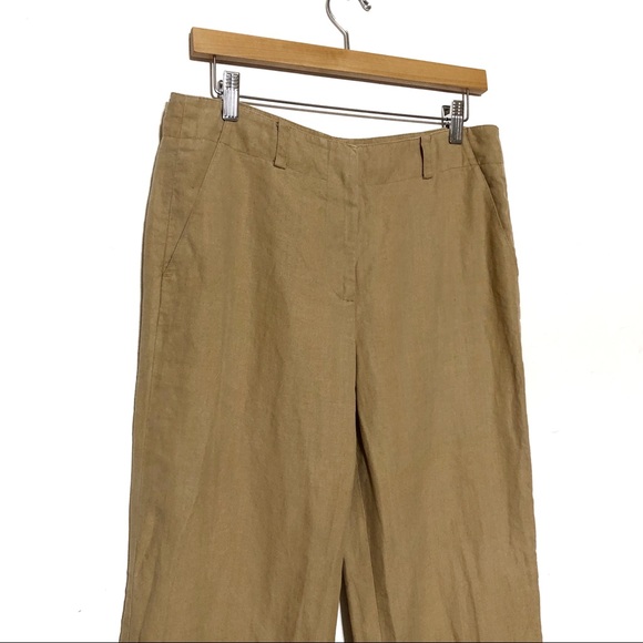 Y2K DKNY 100% Linen Pants - Caramel - Picture 3 of 12